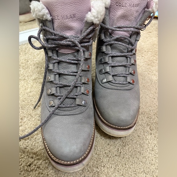 Cole Haan Women's Winter Boots in Purplish Gray and Pink - Picture 8 of 8